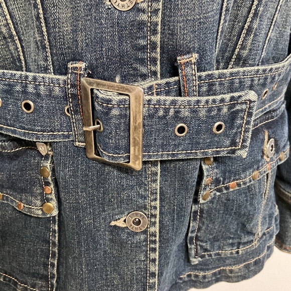 Ethyl Brand Denim Jeans Jacket L - Picture 3 of 8